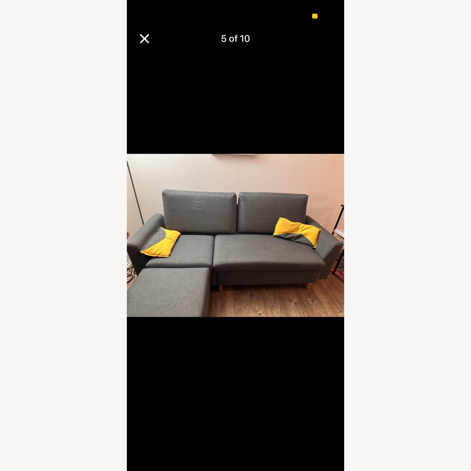 Amazon Light Gray 3+ Seater Sofa - image-3