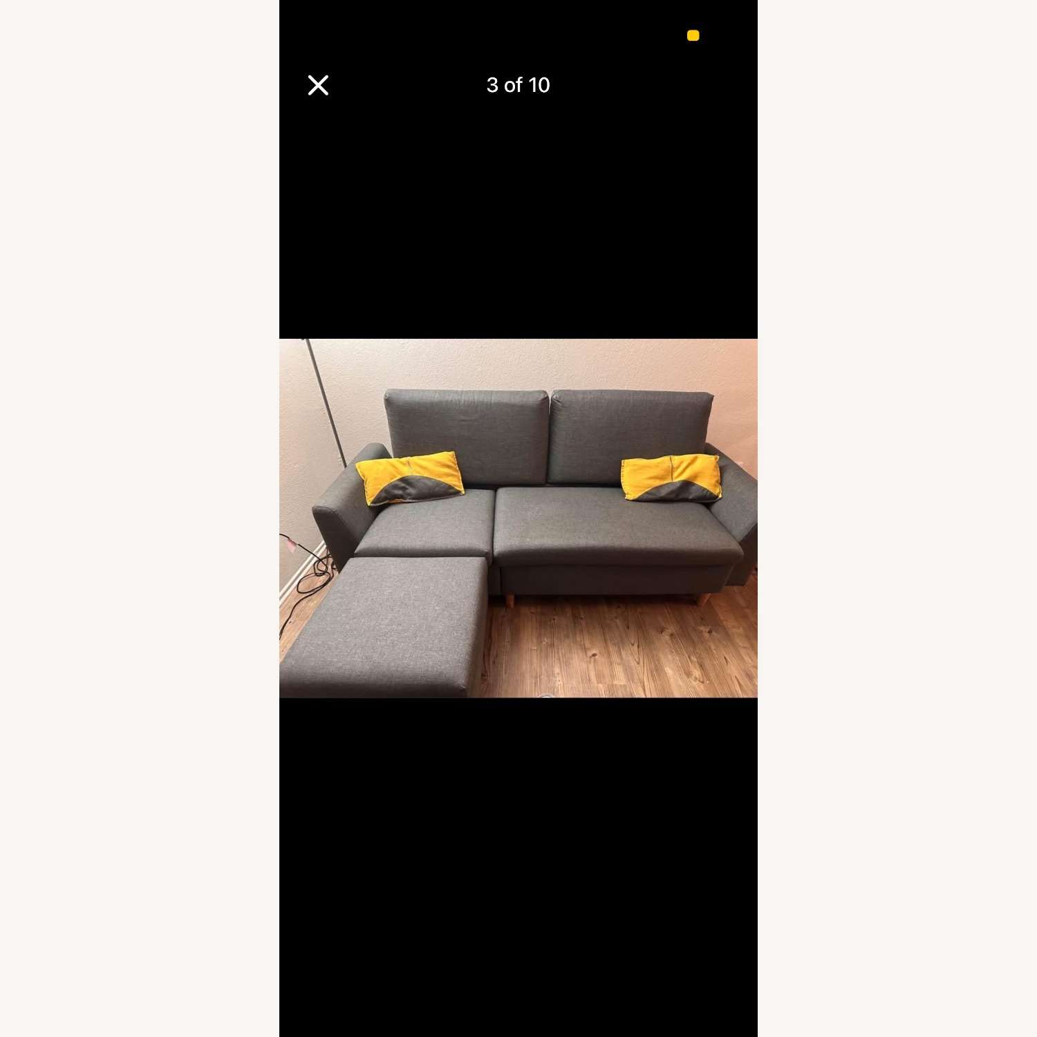 Amazon Light Gray 3+ Seater Sofa - image-2