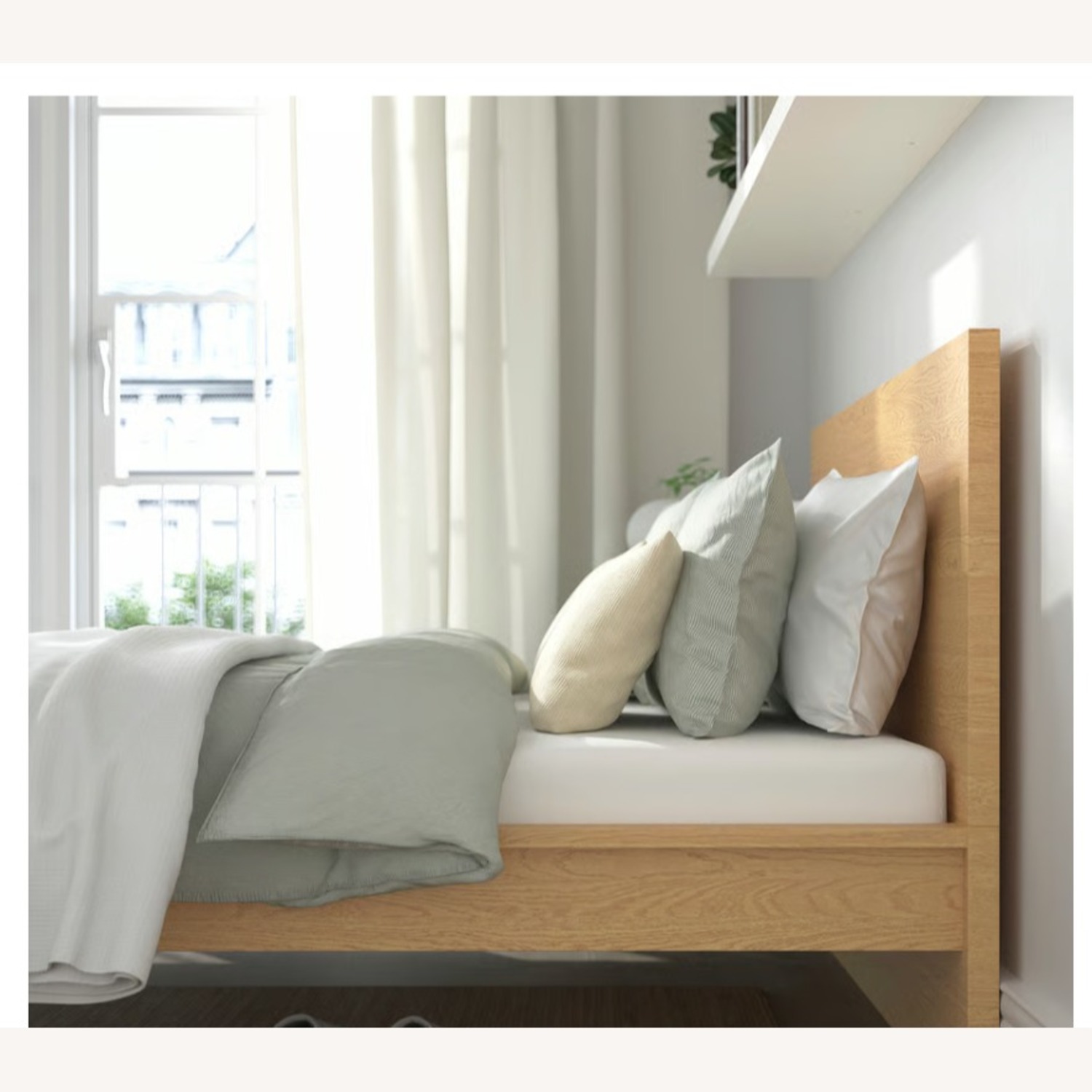 IKEA Malm King Bed w Luroy Bed Slats - image-2