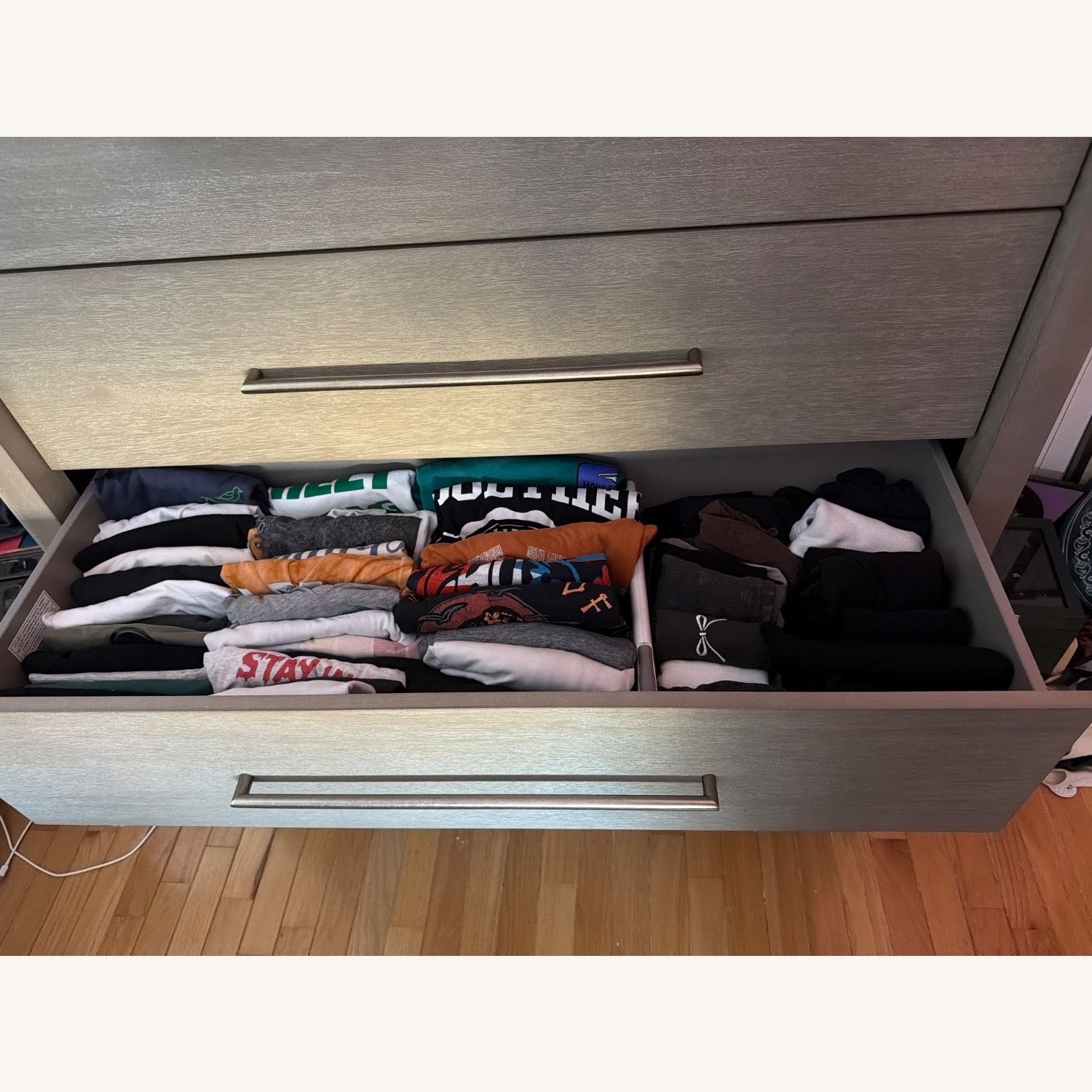 Macy's Tivie Light Gray Dresser - image-3