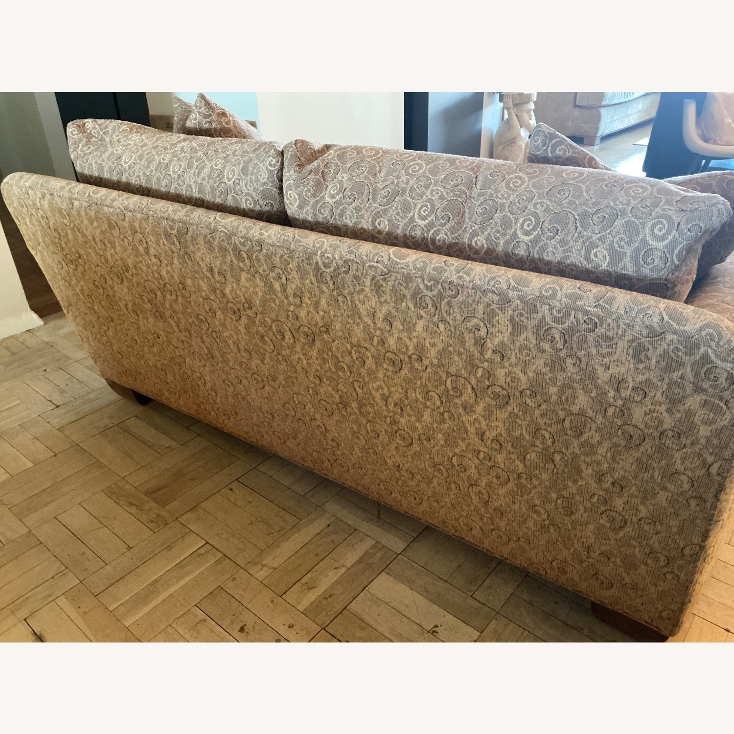 Vintage/Antique Fabric 2 Seater Sofa - image-2