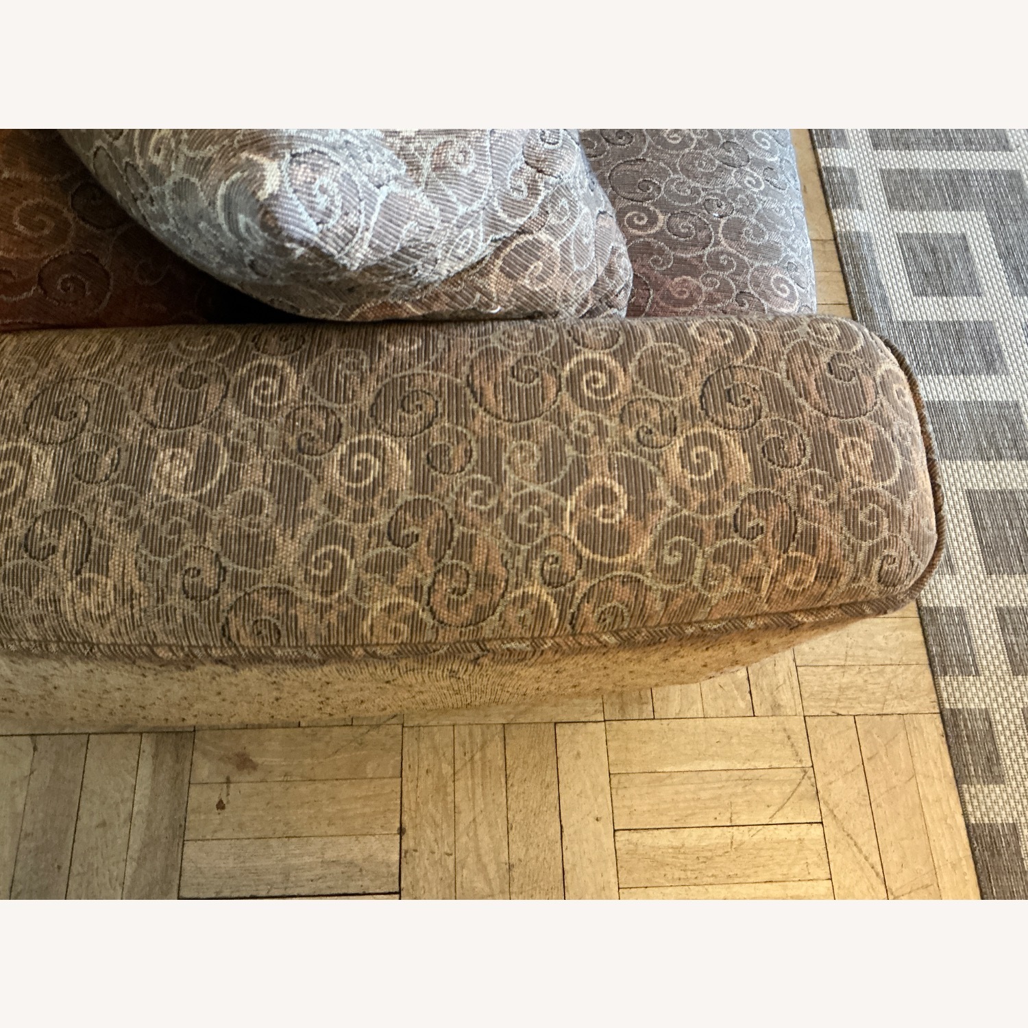 Vintage/Antique Fabric 2 Seater Sofa - image-4