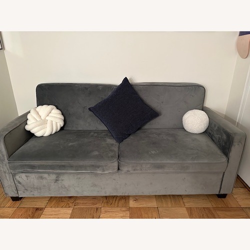 Used Dorel Home Products Dhp Dark Gray Sleeper Sofa for sale on AptDeco