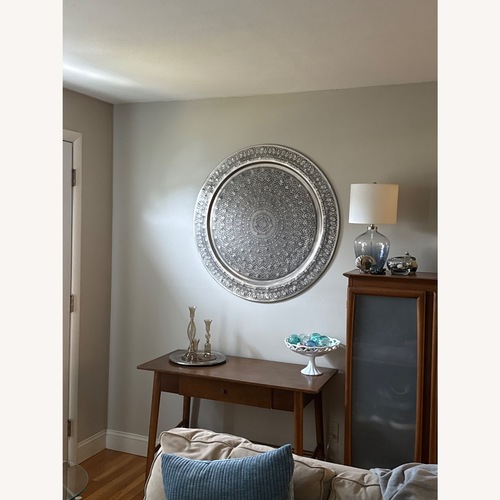Used Pottery Barn Decorative Metal Disc Wall Art - 38" for sale on AptDeco