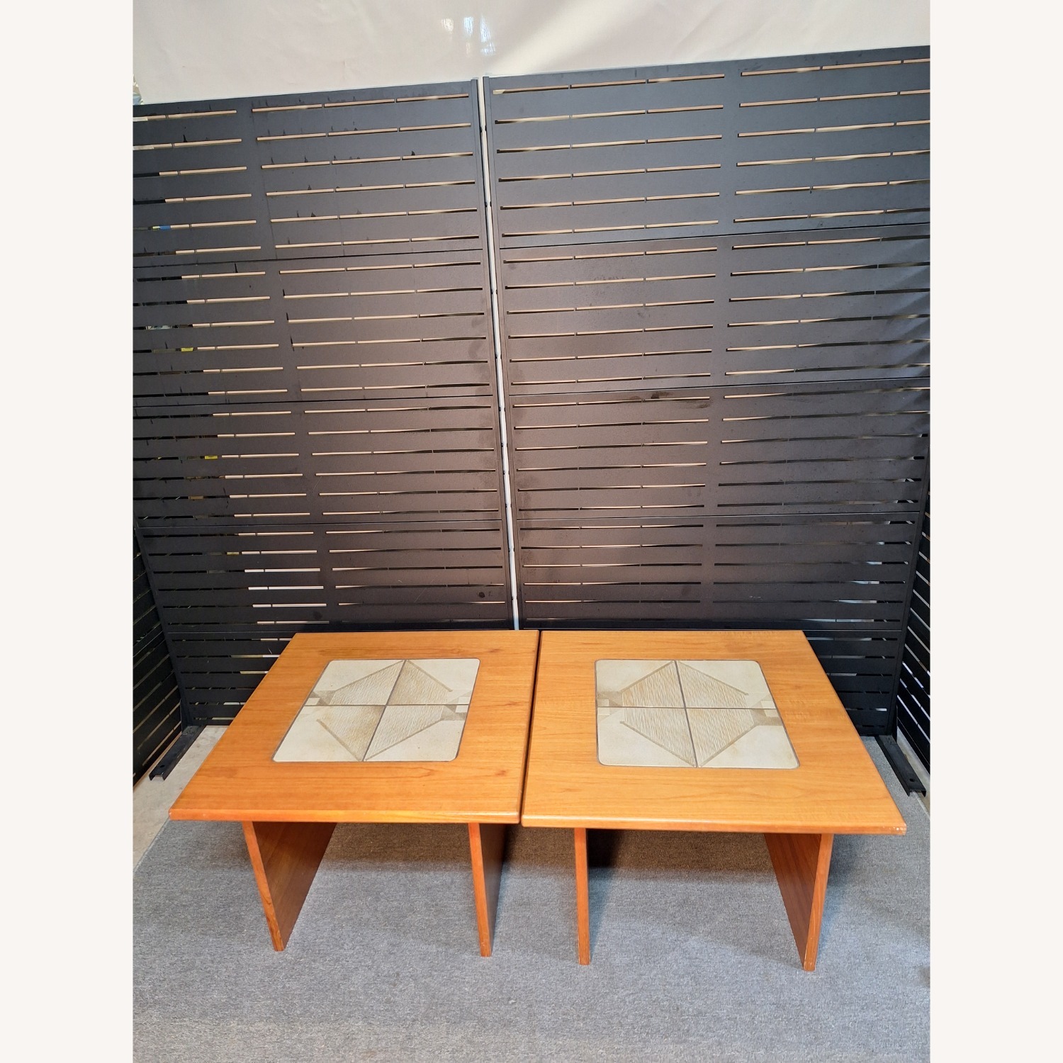 Set of 2 Gangso Teak End Tables  - image-1