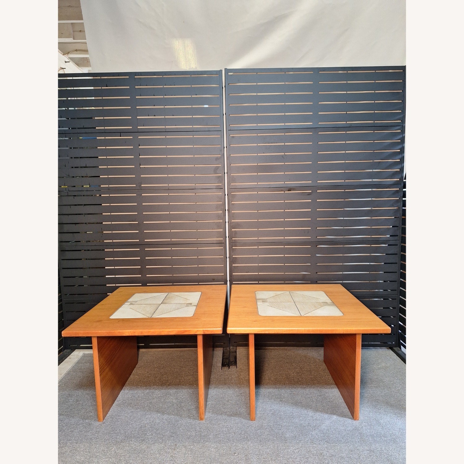 Set of 2 Gangso Teak End Tables  - image-2