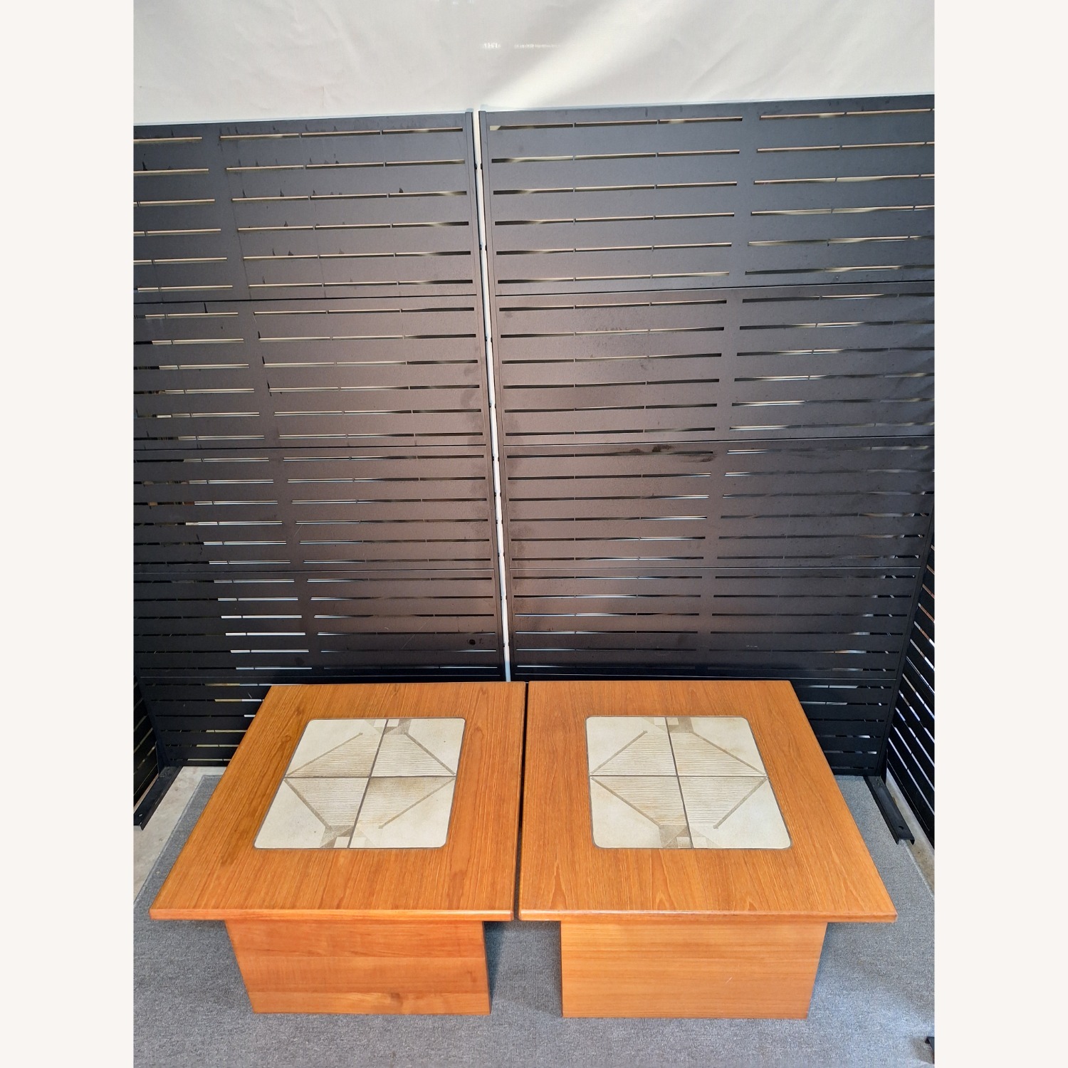 Set of 2 Gangso Teak End Tables  - image-3