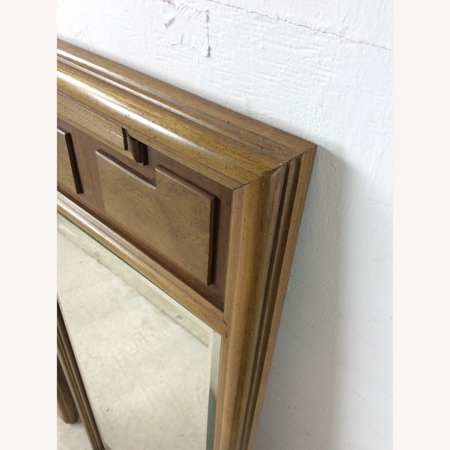 Pair of Mid Century Wall Mirrors w Burlwood Inlay - image-14