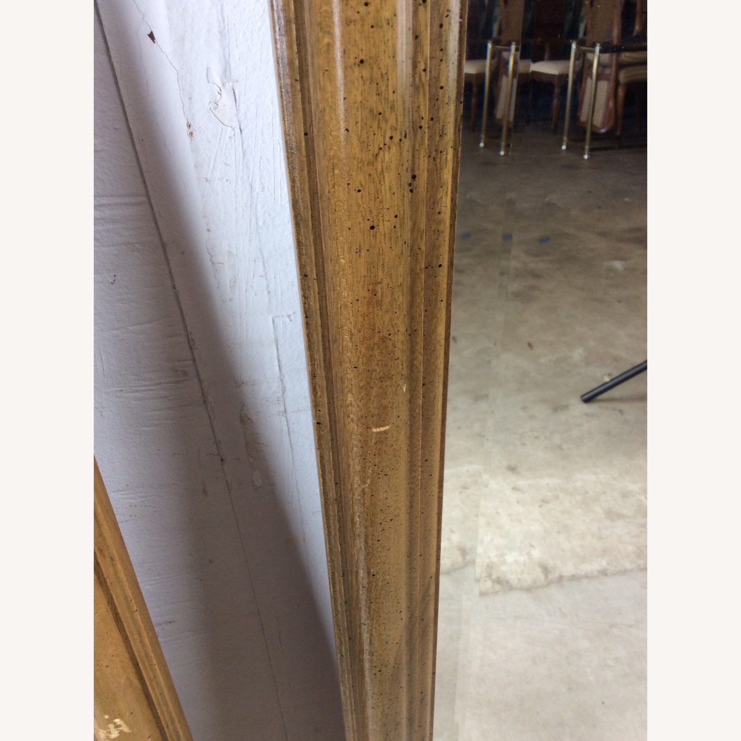 Pair of Mid Century Wall Mirrors w Burlwood Inlay - image-10