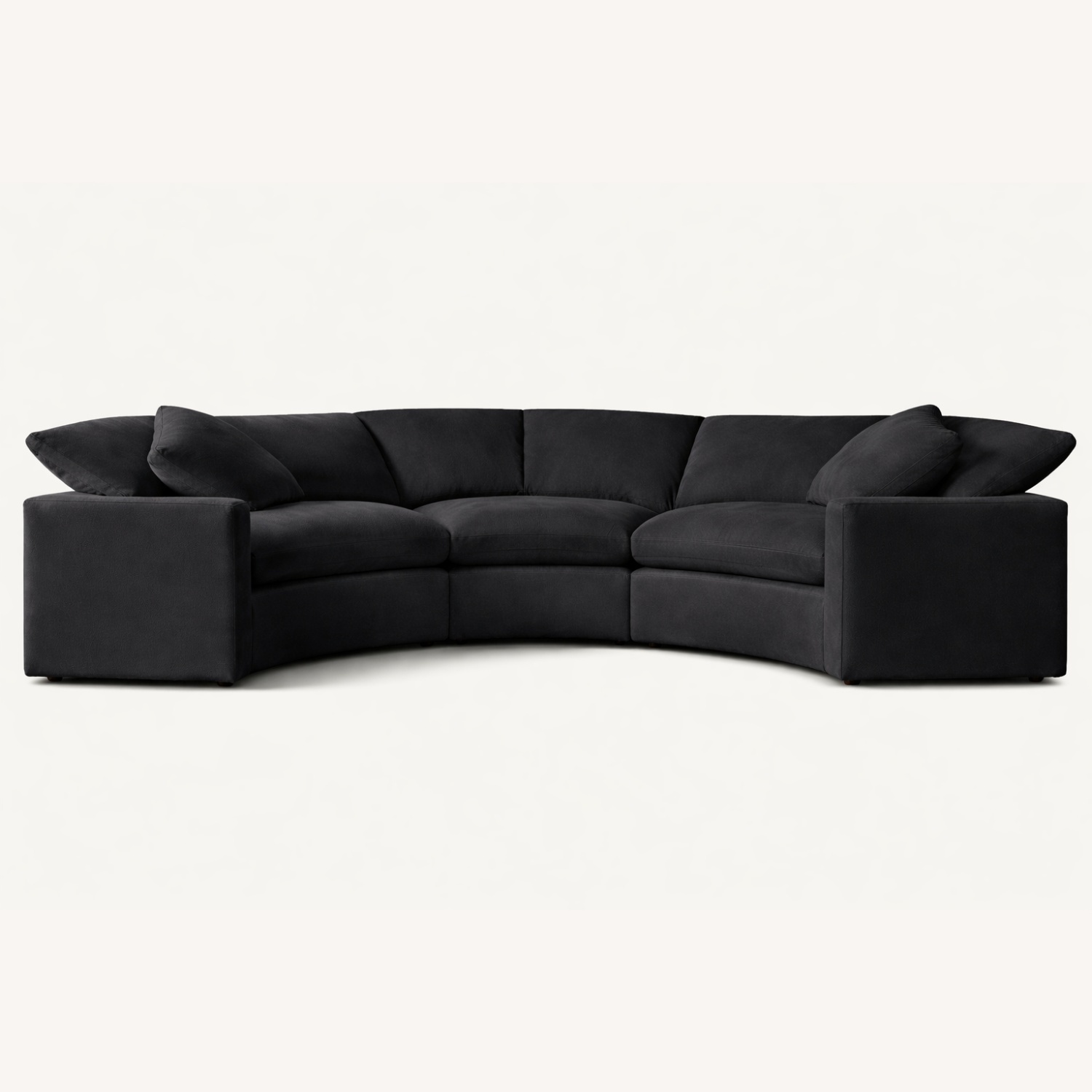 Restoration Hardware Cloud Black 3+ Piece Sectional - image-9