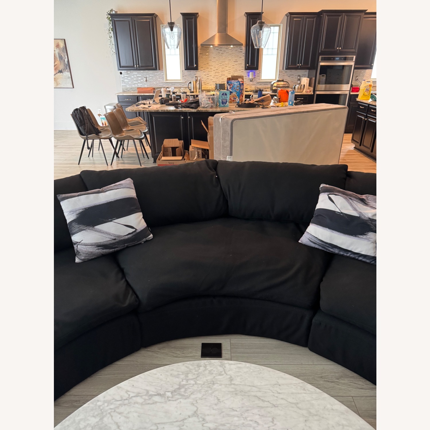 Restoration Hardware Cloud Black 3+ Piece Sectional - image-2