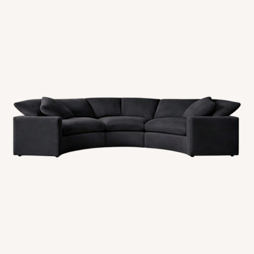Used Restoration Hardware Cloud Black 3+ Piece Sectional for sale on AptDeco