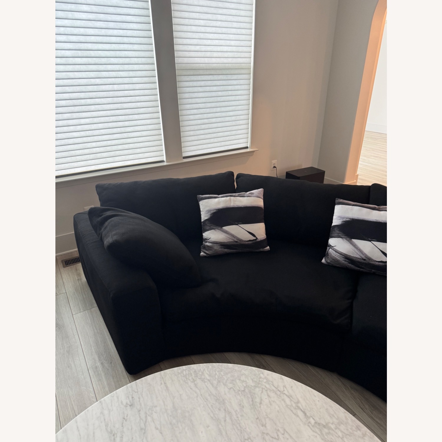 Restoration Hardware Cloud Black 3+ Piece Sectional - image-3