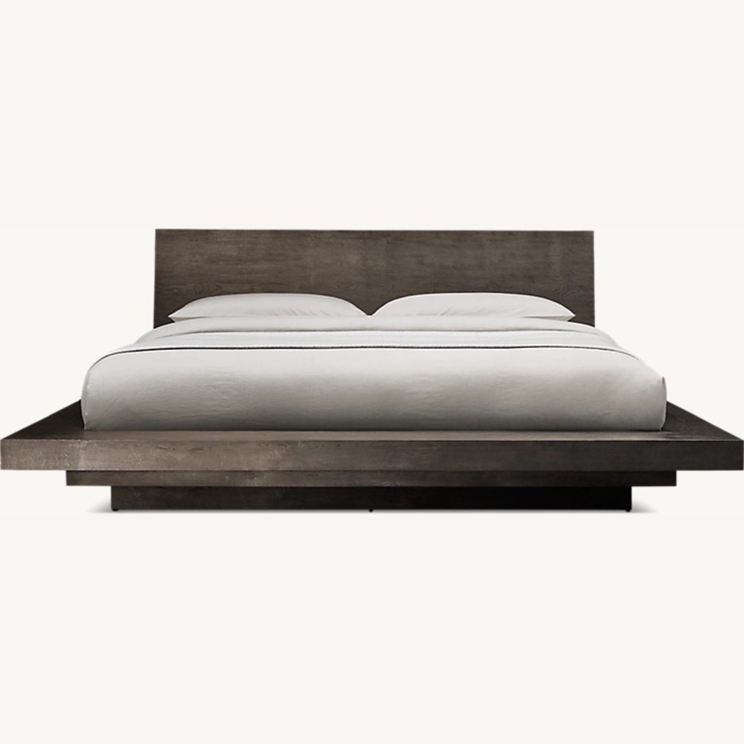 Restoration Hardware Dark Brown Wood King Bed - image-3