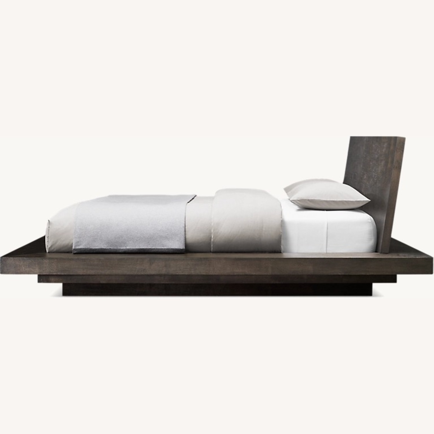 Restoration Hardware Dark Brown Wood King Bed - image-2