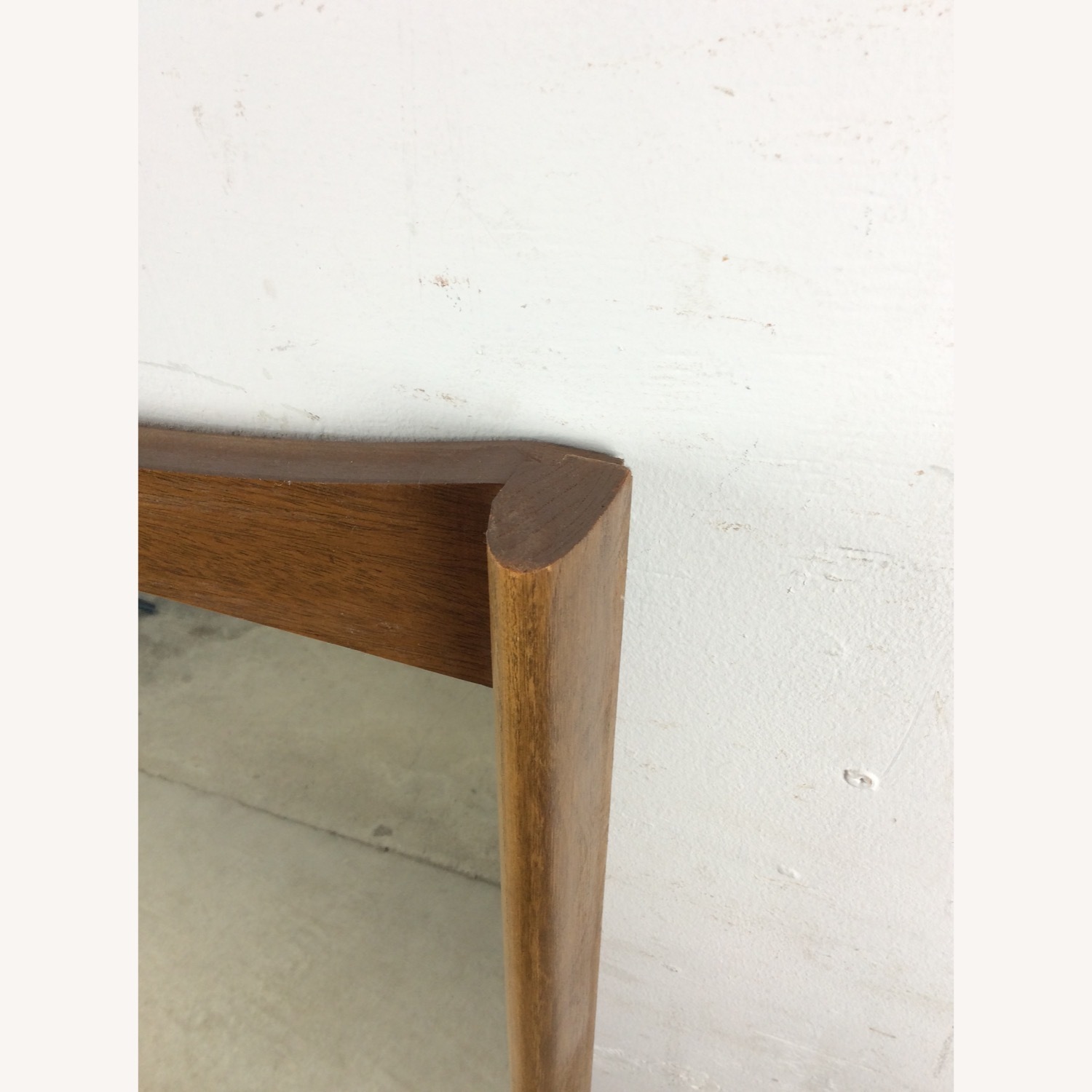 Mid Century Mirror with Unique Curved Top Frame - image-5