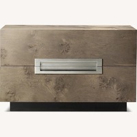 Restoration Hardware Dark Brown Wood Nightstands