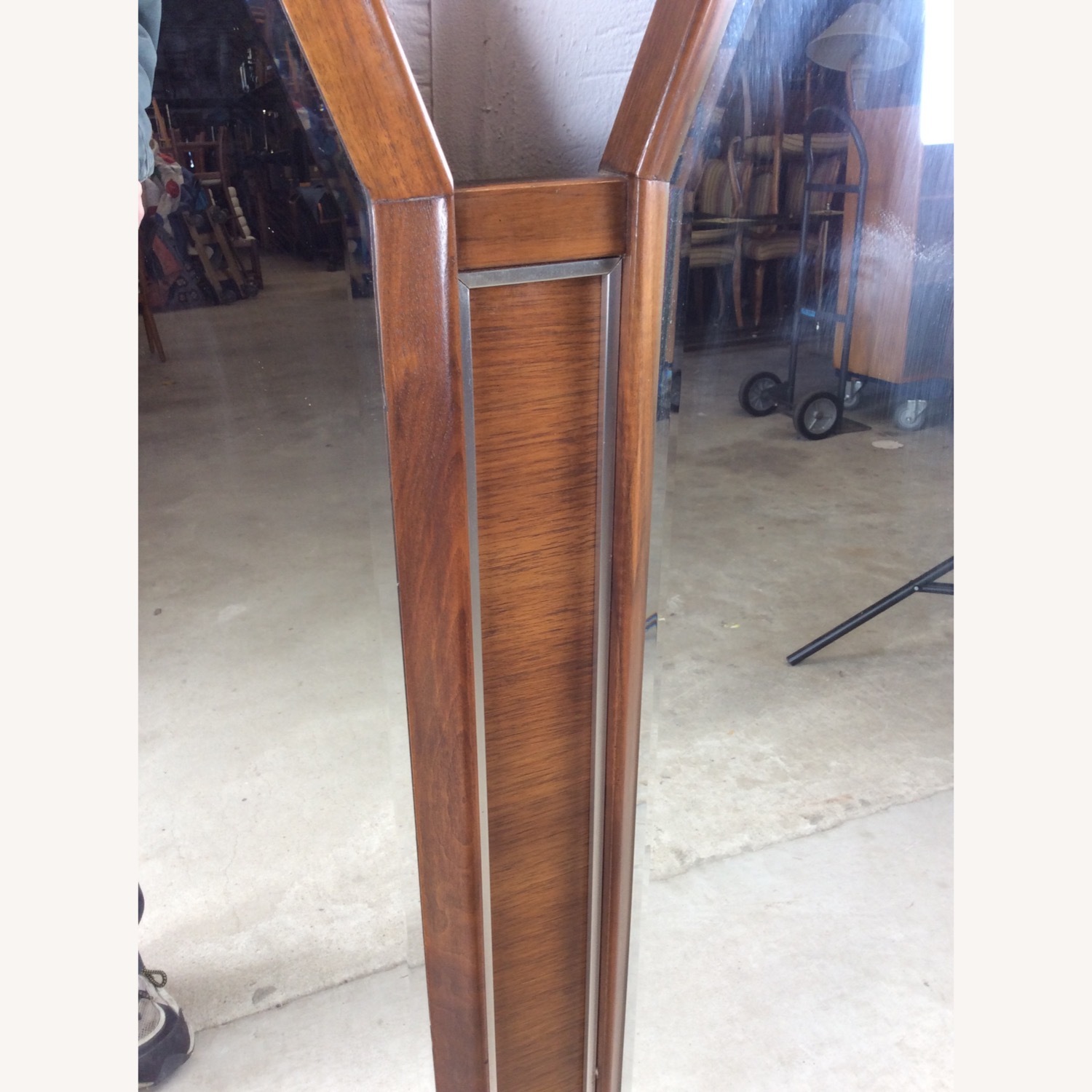 Mid Century Wall Mirror with 2 Hexagonal Mirrors - image-10