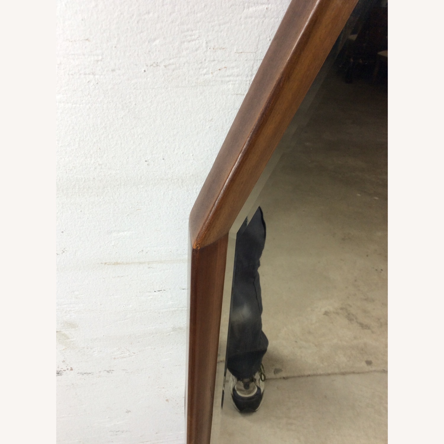 Mid Century Wall Mirror with 2 Hexagonal Mirrors - image-9