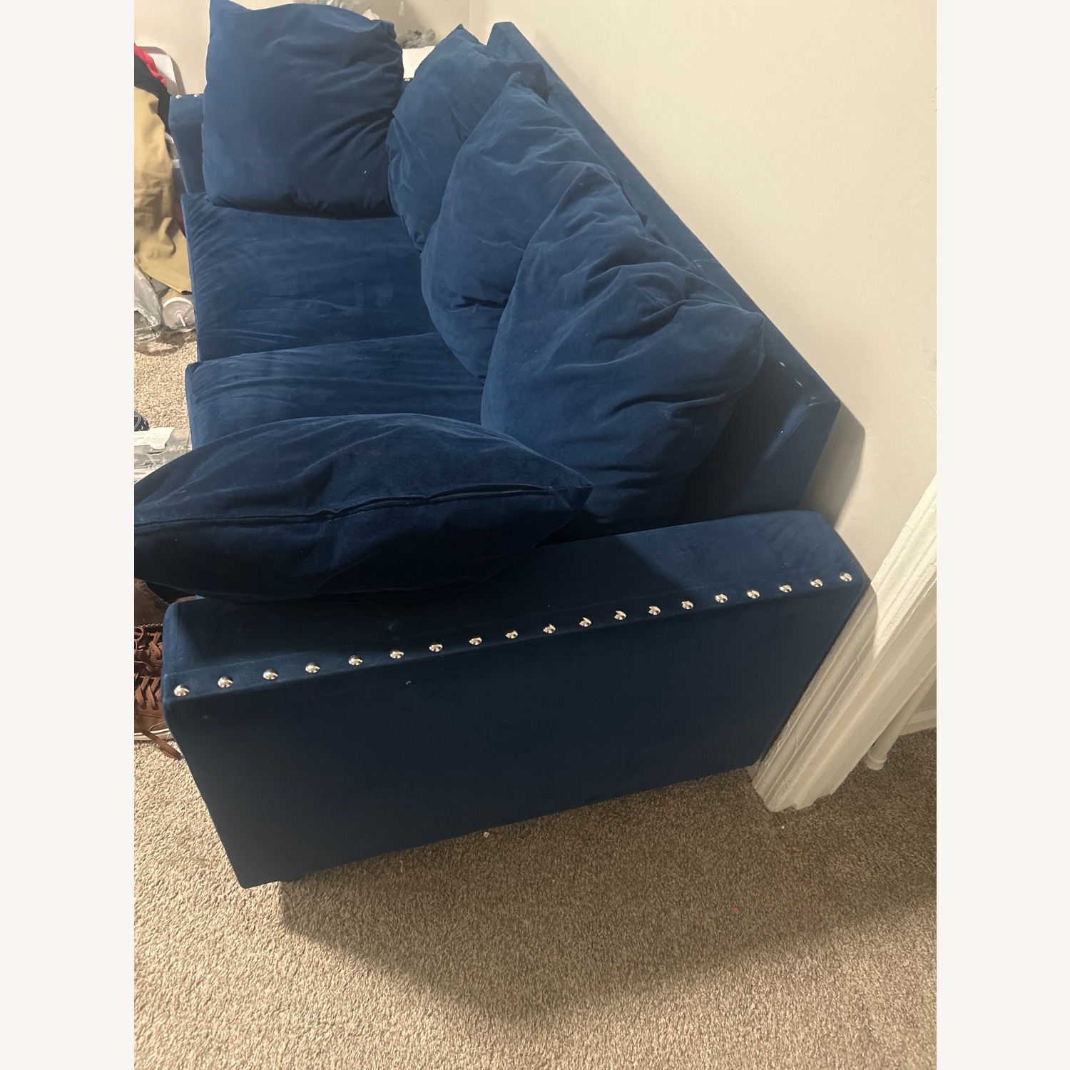 Blu Dot Blue Fabric 2 Piece Sectional - image-2