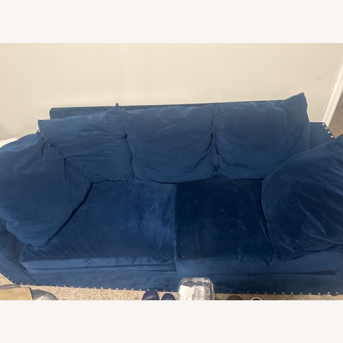 Used Blu Dot Blue Fabric 2 Piece Sectional for sale on AptDeco