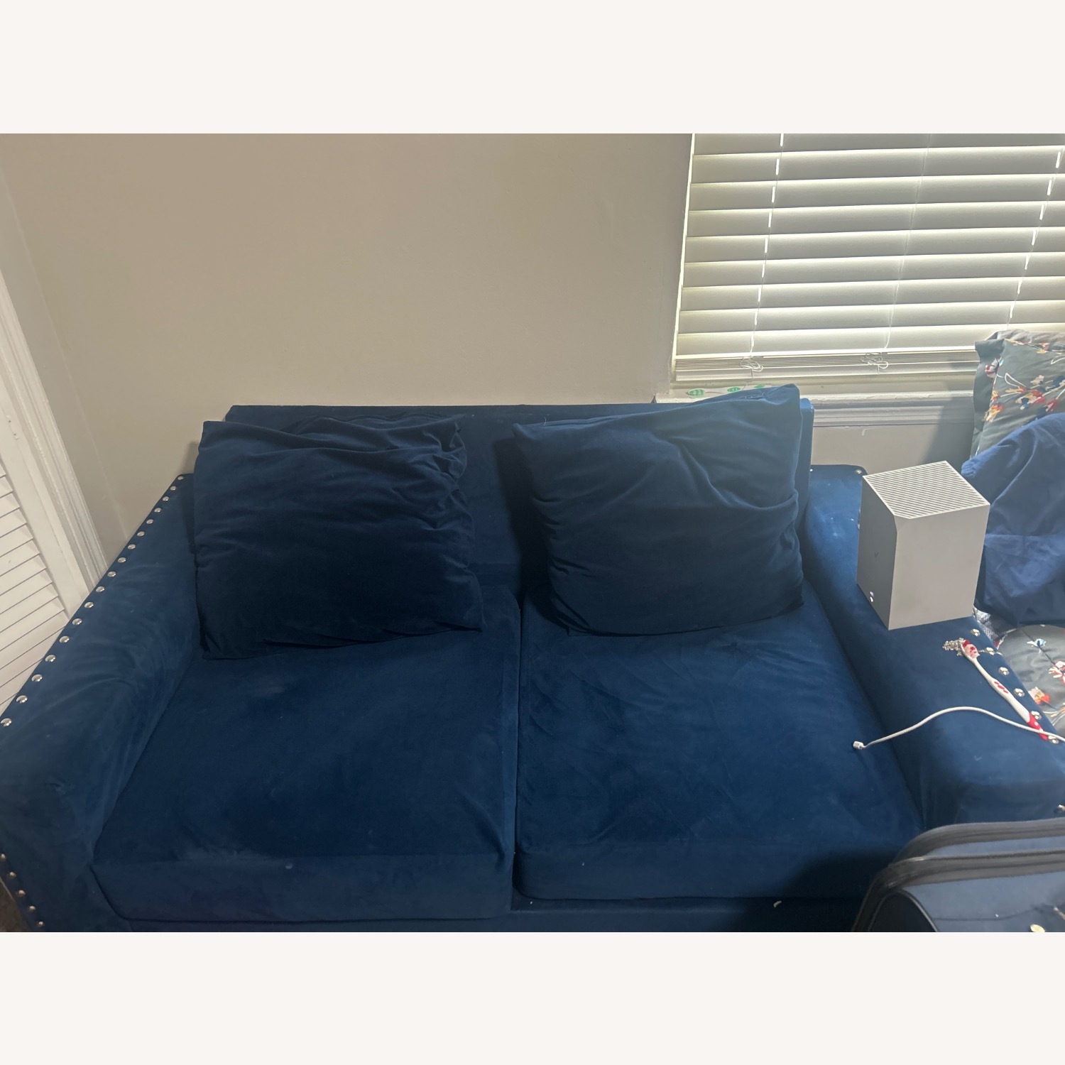 Blu Dot Blue Fabric 2 Piece Sectional - image-4