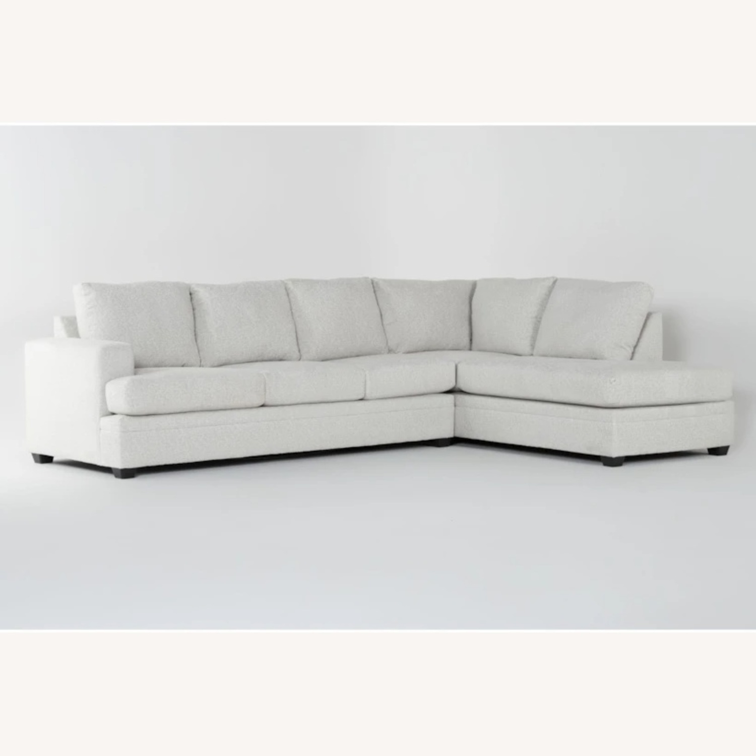 Living Spaces Zoeller Natural Fabric 3+ Piece Sectional - image-6