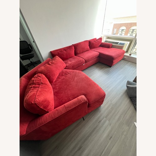 Used Max Home Red 3+ Piece Sectional for sale on AptDeco