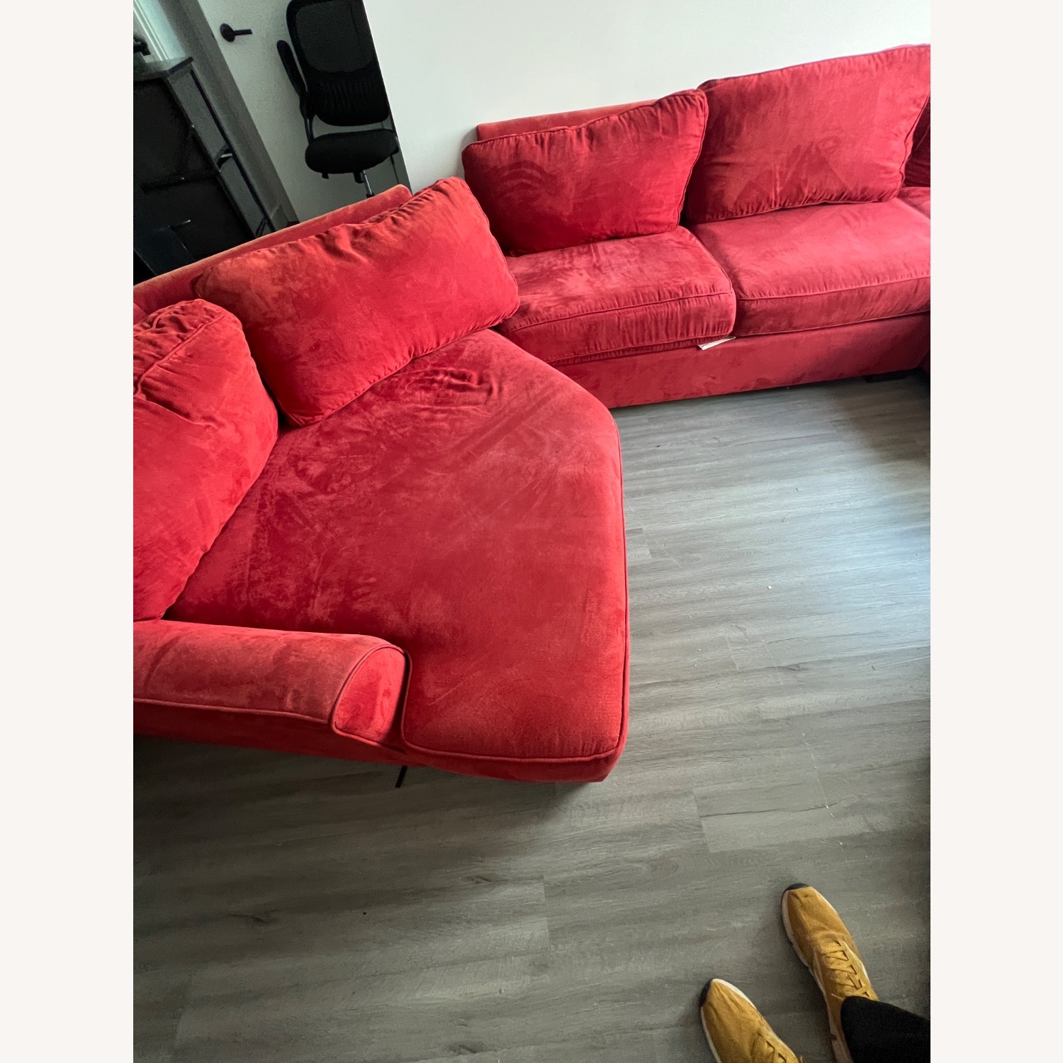 Max Home Red 3+ Piece Sectional - image-5