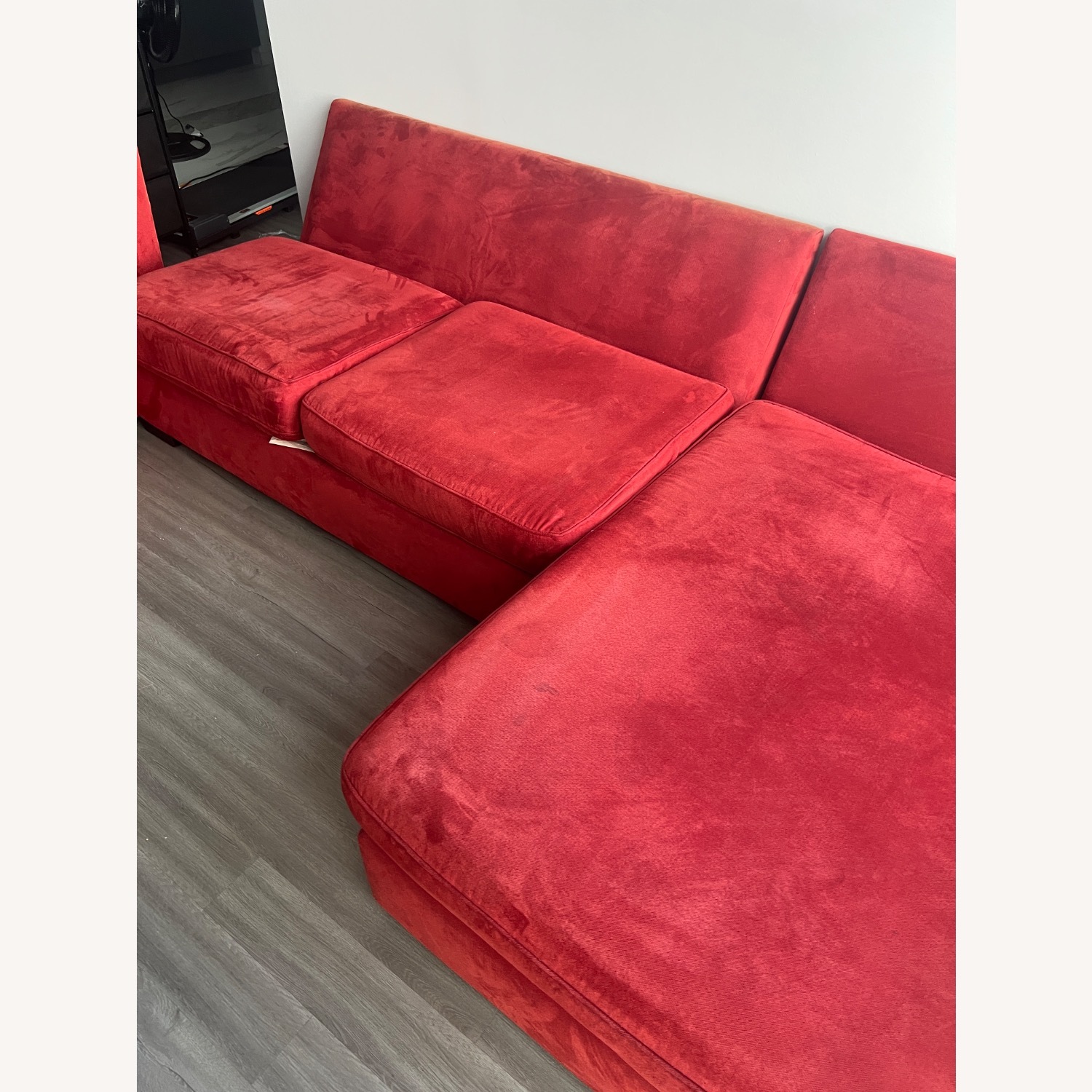 Max Home Red 3+ Piece Sectional - image-3
