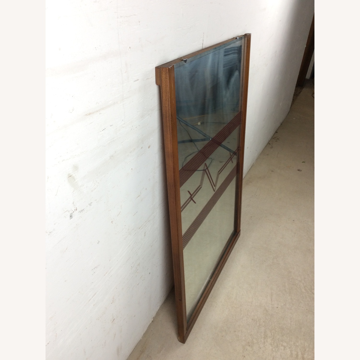 Mid Century Wall Mirror with Vinyl Printed Decal - image-13