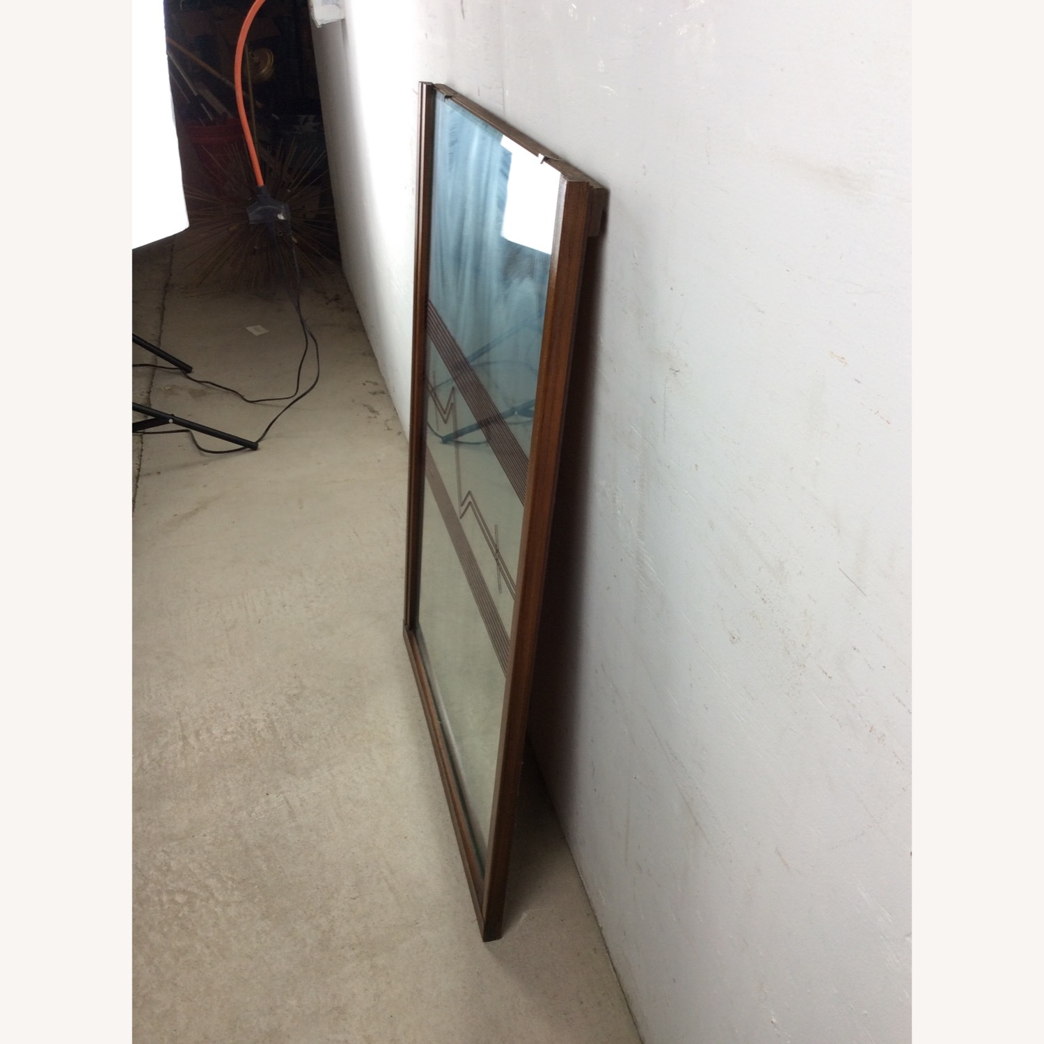 Mid Century Wall Mirror with Vinyl Printed Decal - image-12