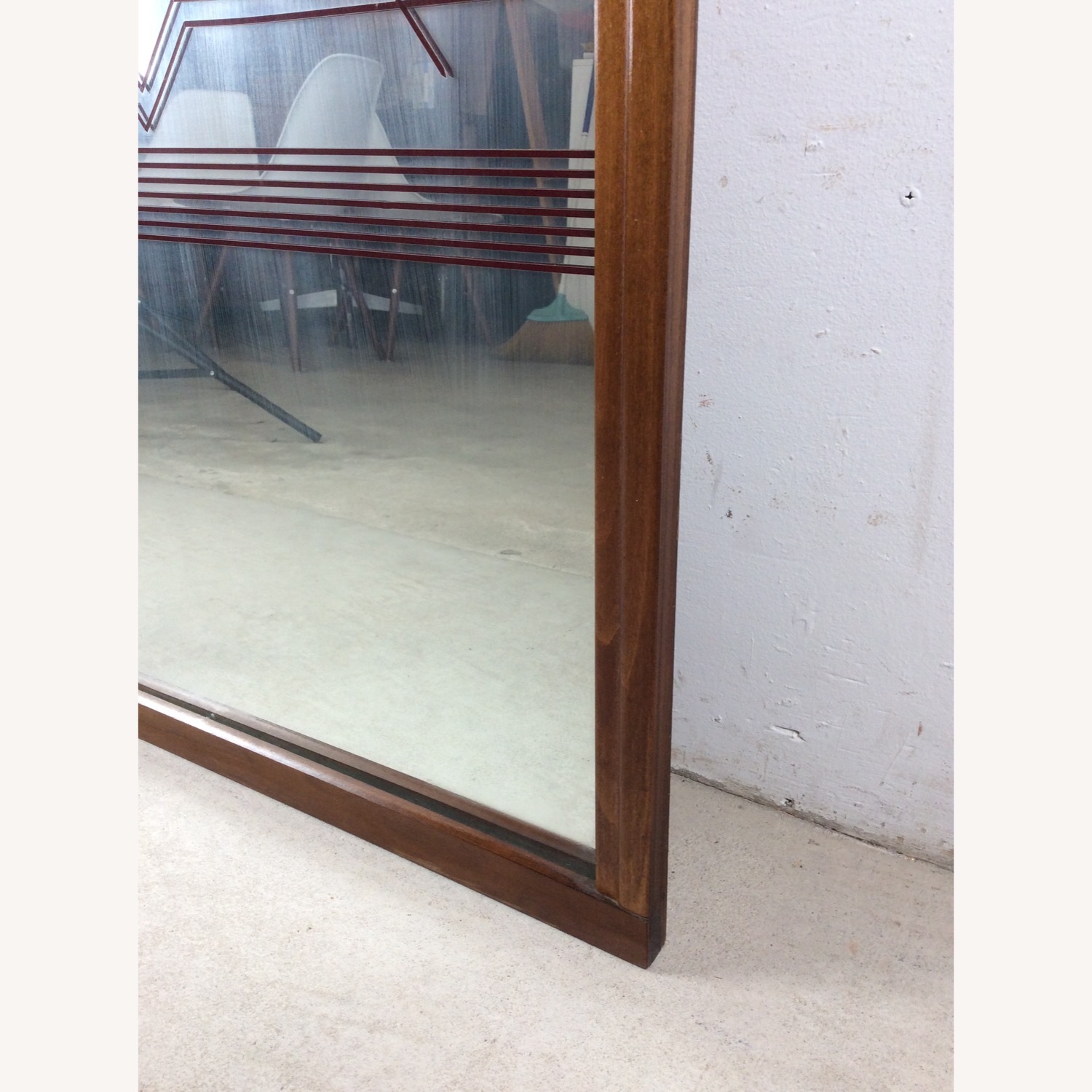 Mid Century Wall Mirror with Vinyl Printed Decal - image-10