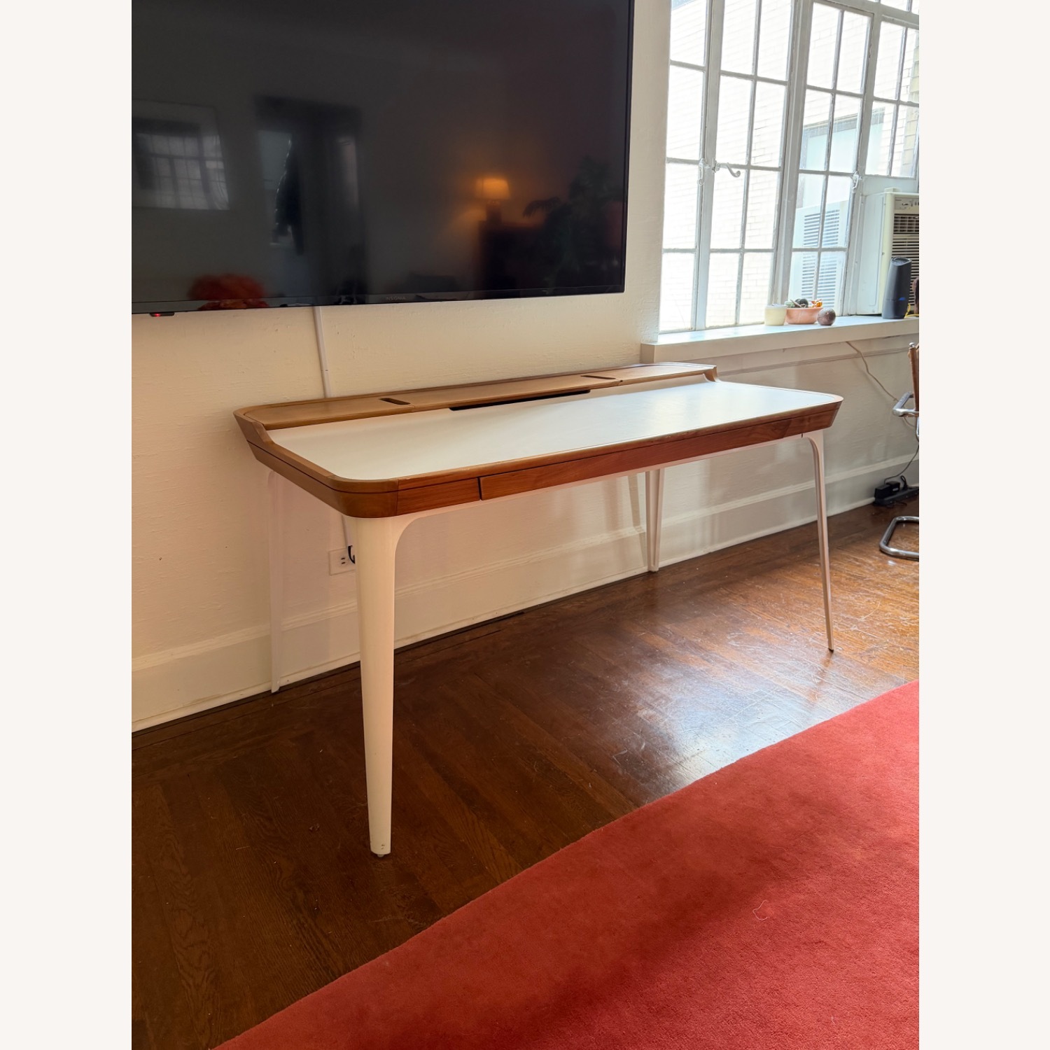 Herman Miller Airia White Metal Wood Desk - image-13