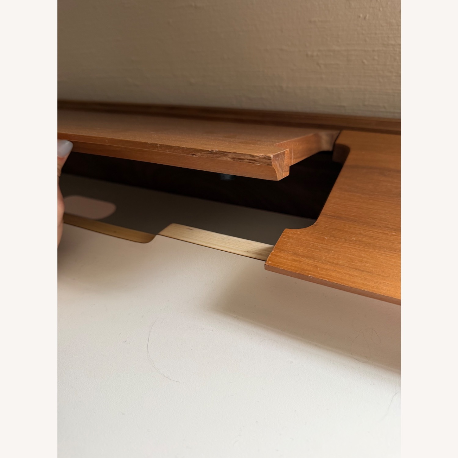 Herman Miller Airia White Metal Wood Desk - image-4