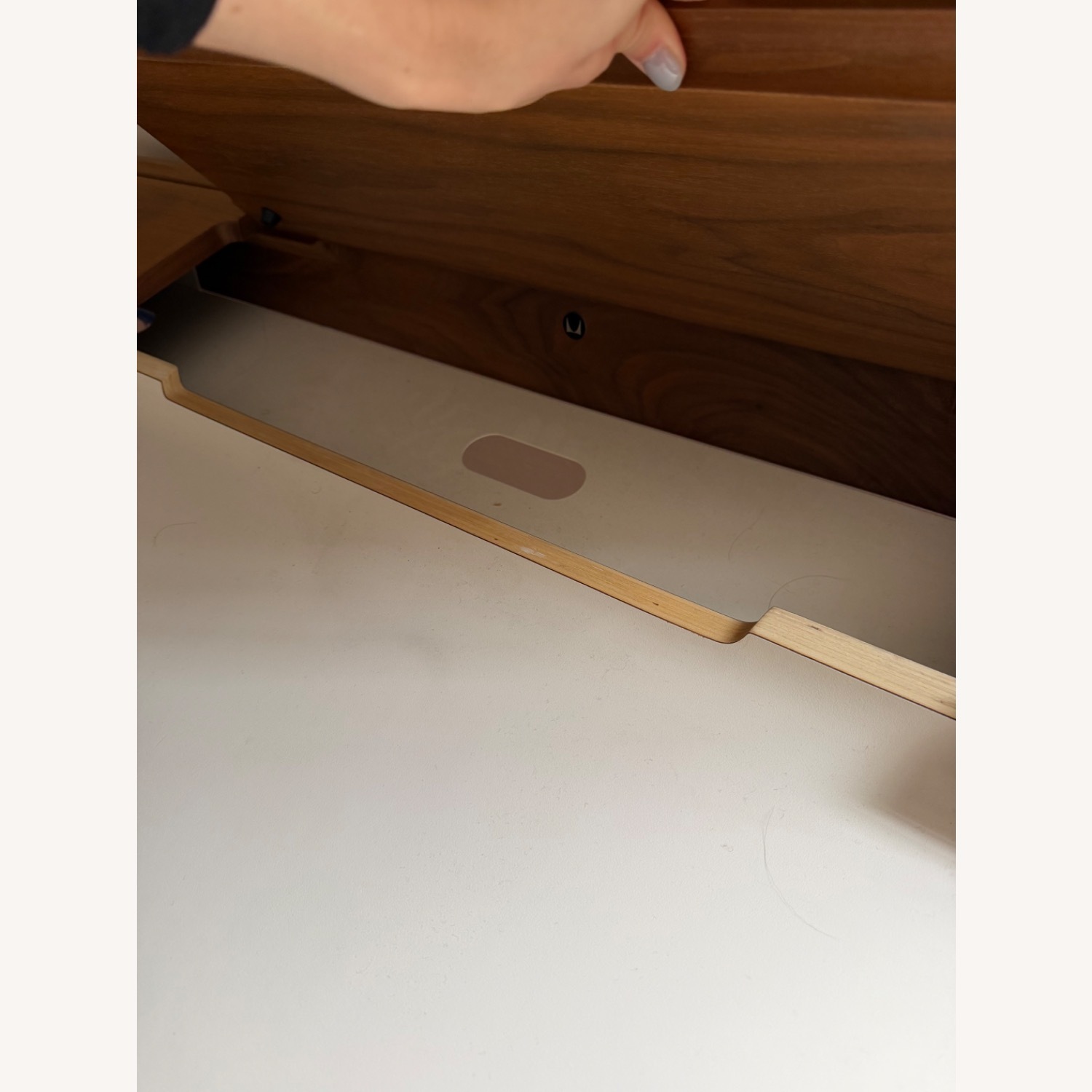 Herman Miller Airia White Metal Wood Desk - image-12