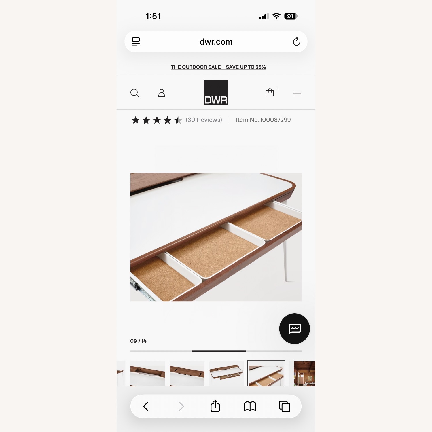 Herman Miller Airia White Metal Wood Desk - image-8