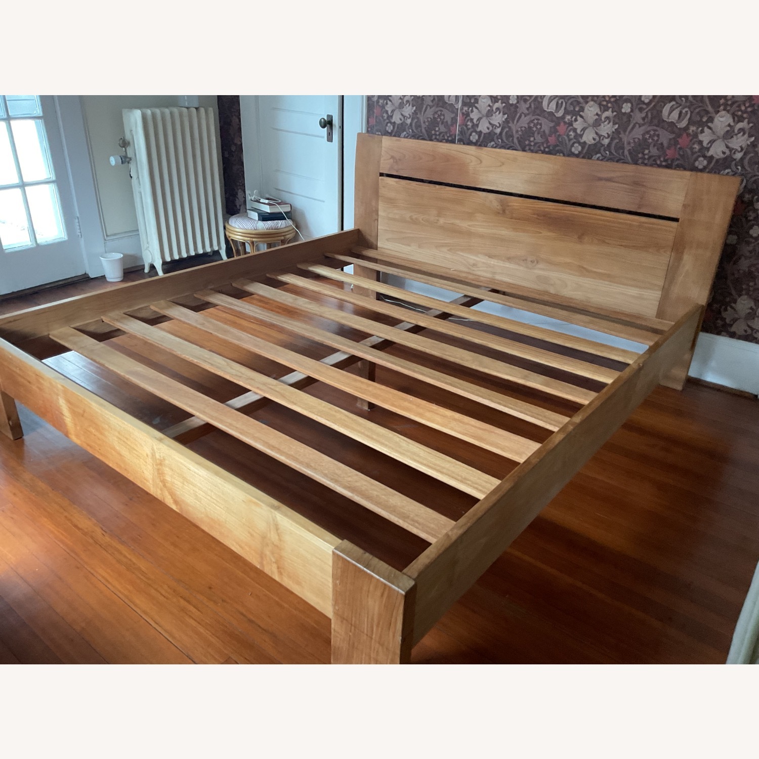 Handcrafted Artisan Solid Teak King Bed - image-1