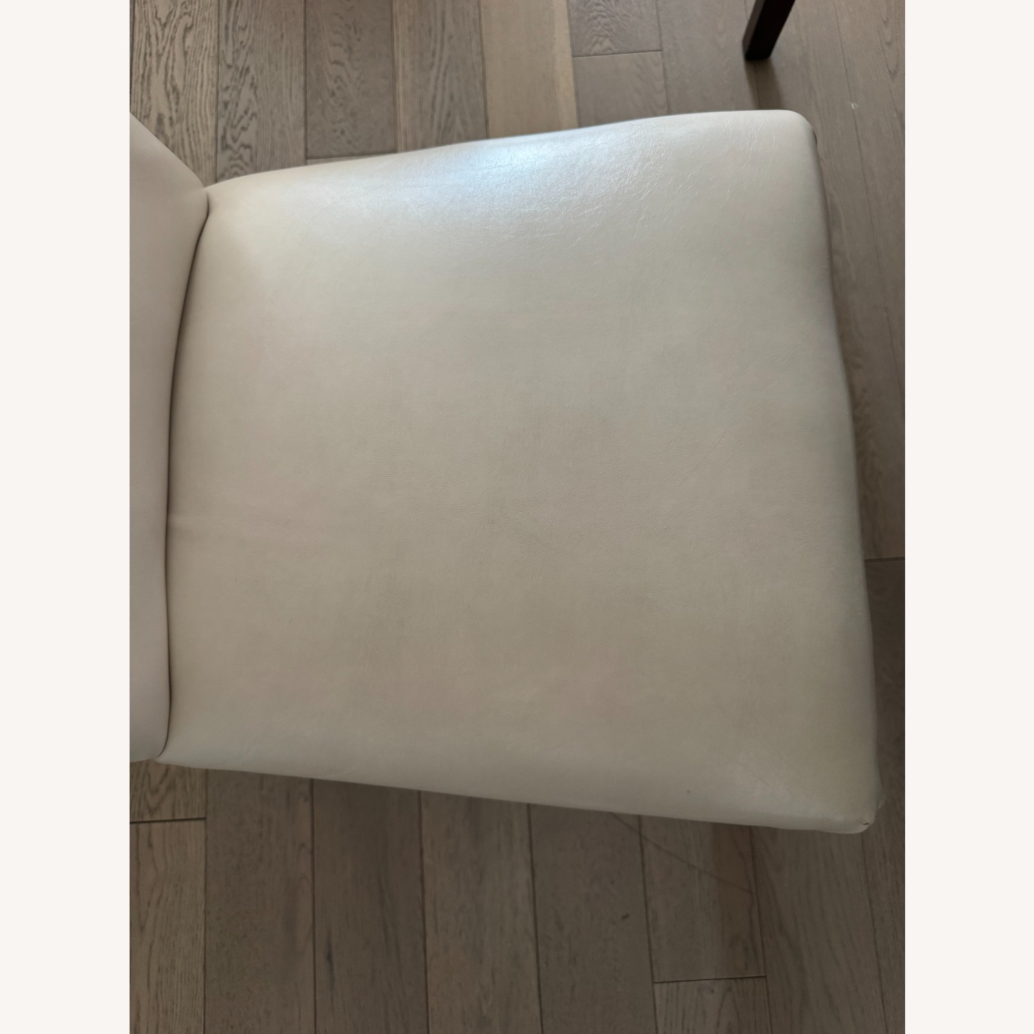 Natural Leather Accent Chair - image-7