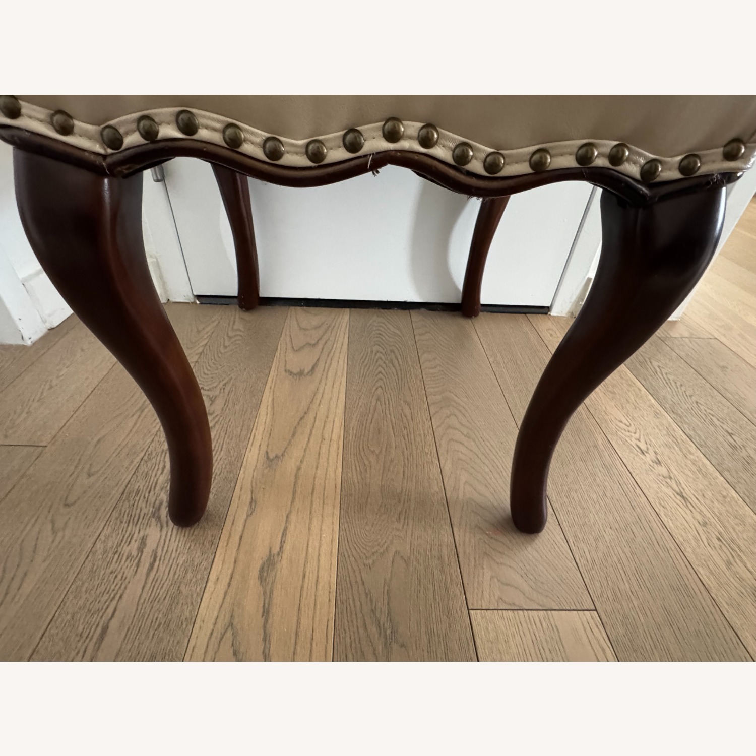 Natural Leather Accent Chair - image-14