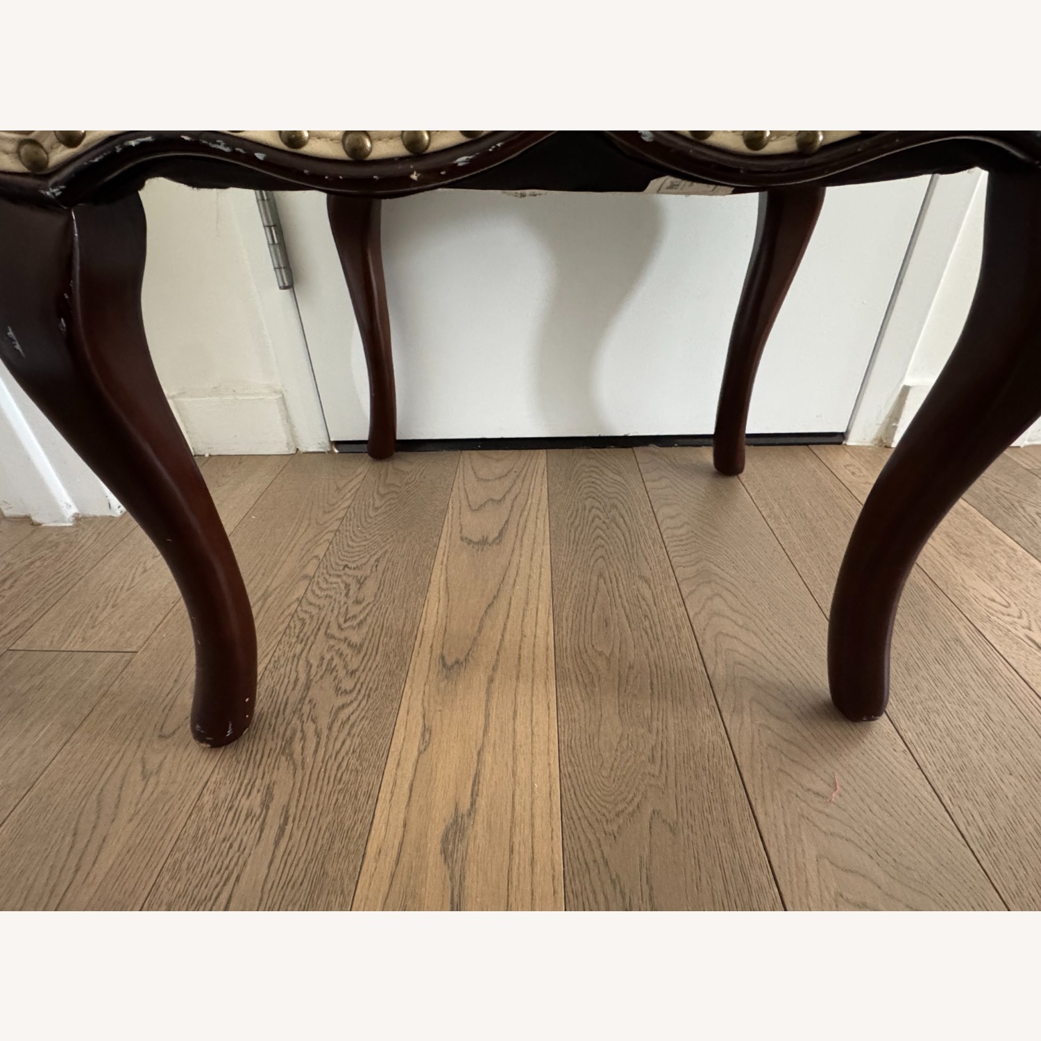 Natural Leather Accent Chair - image-13