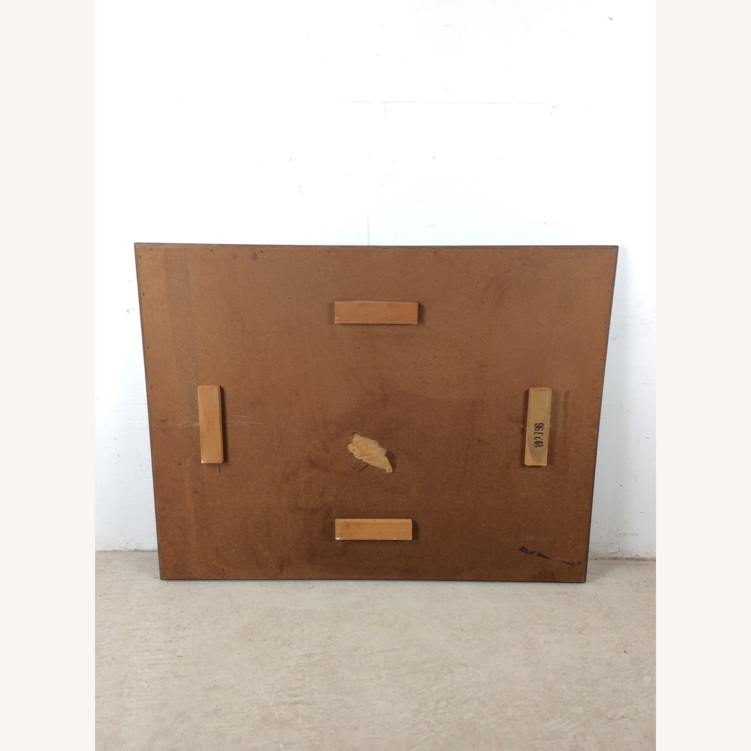 MCM Long Rectangular Wall Mirror with Walnut Frame - image-20