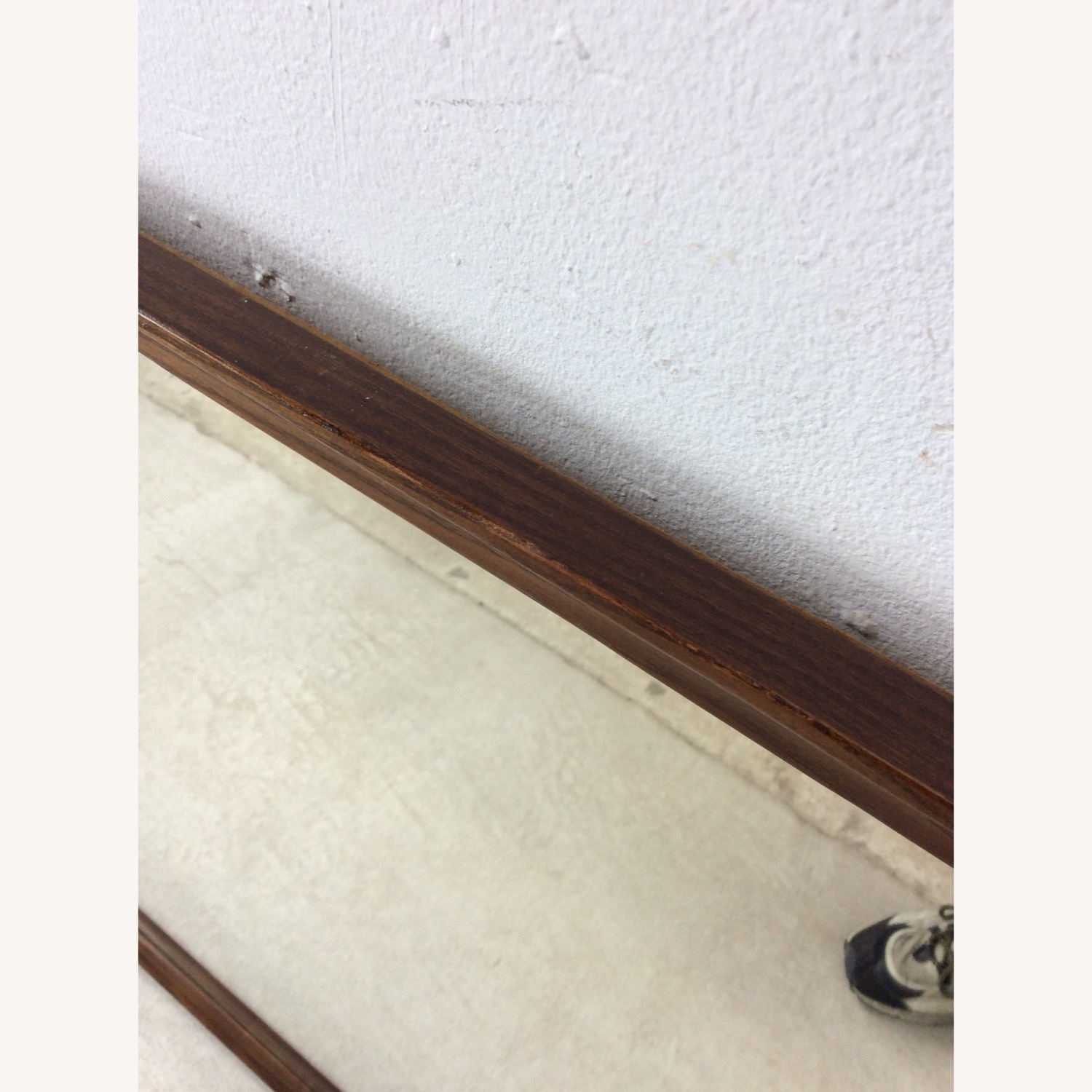 MCM Long Rectangular Wall Mirror with Walnut Frame - image-16