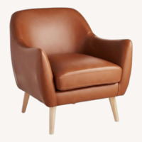 Honeybloom Leather Accent Chair