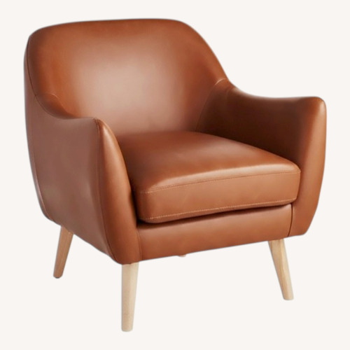 Used Honeybloom Leather Accent Chair for sale on AptDeco