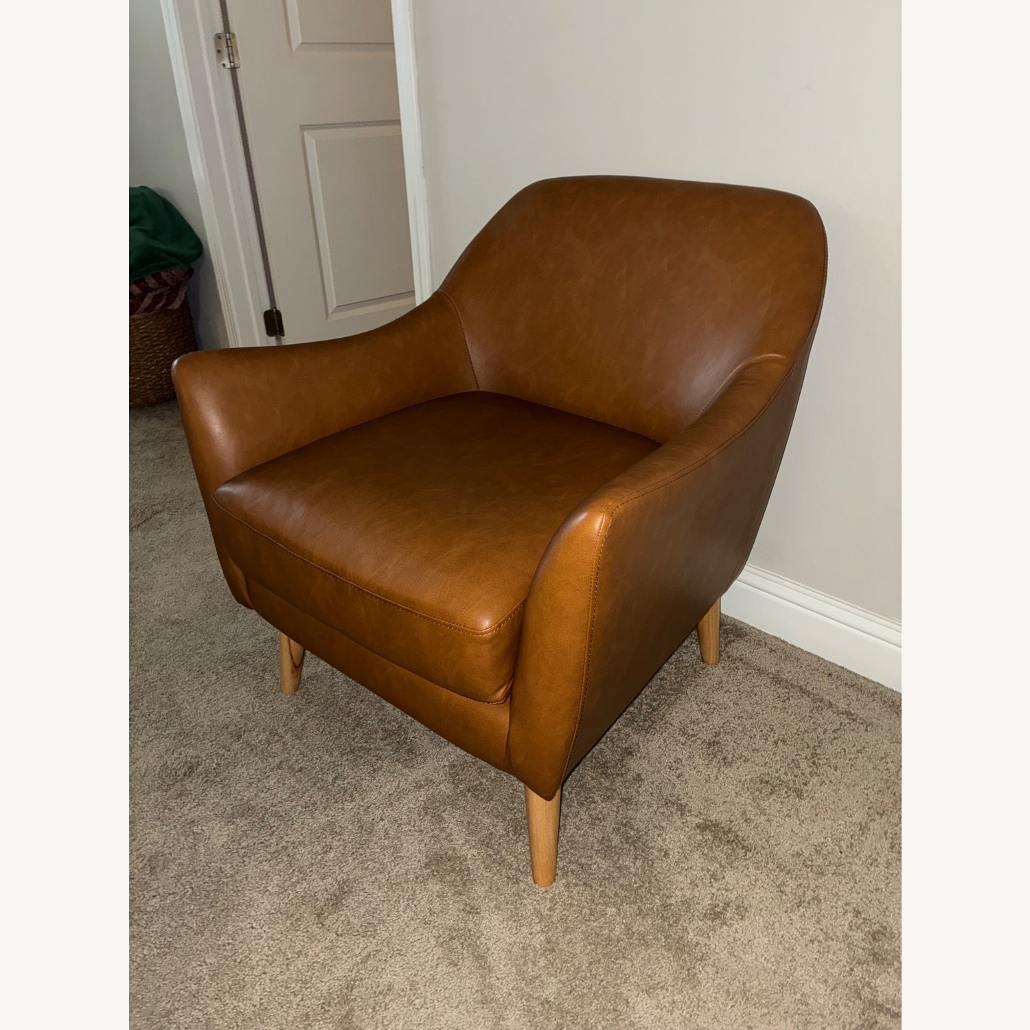 Honeybloom Leather Accent Chair - image-2