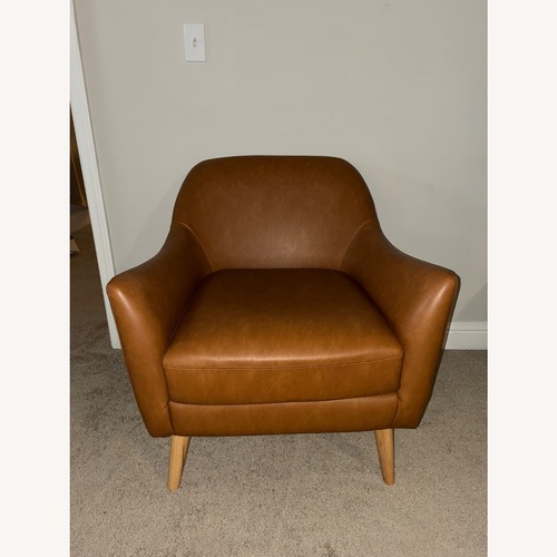 Used Honeybloom Leather Accent Chair for sale on AptDeco