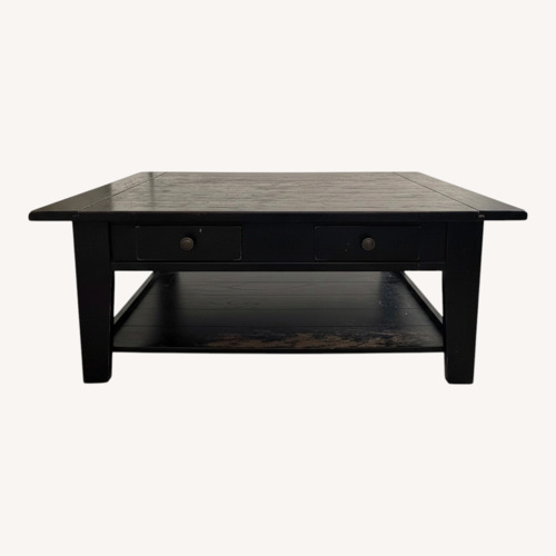 Used Broyhill Furniture Black Coffee Table for sale on AptDeco