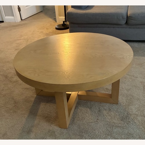 Used Studio Mcgee Natural Wood Coffee Table for sale on AptDeco