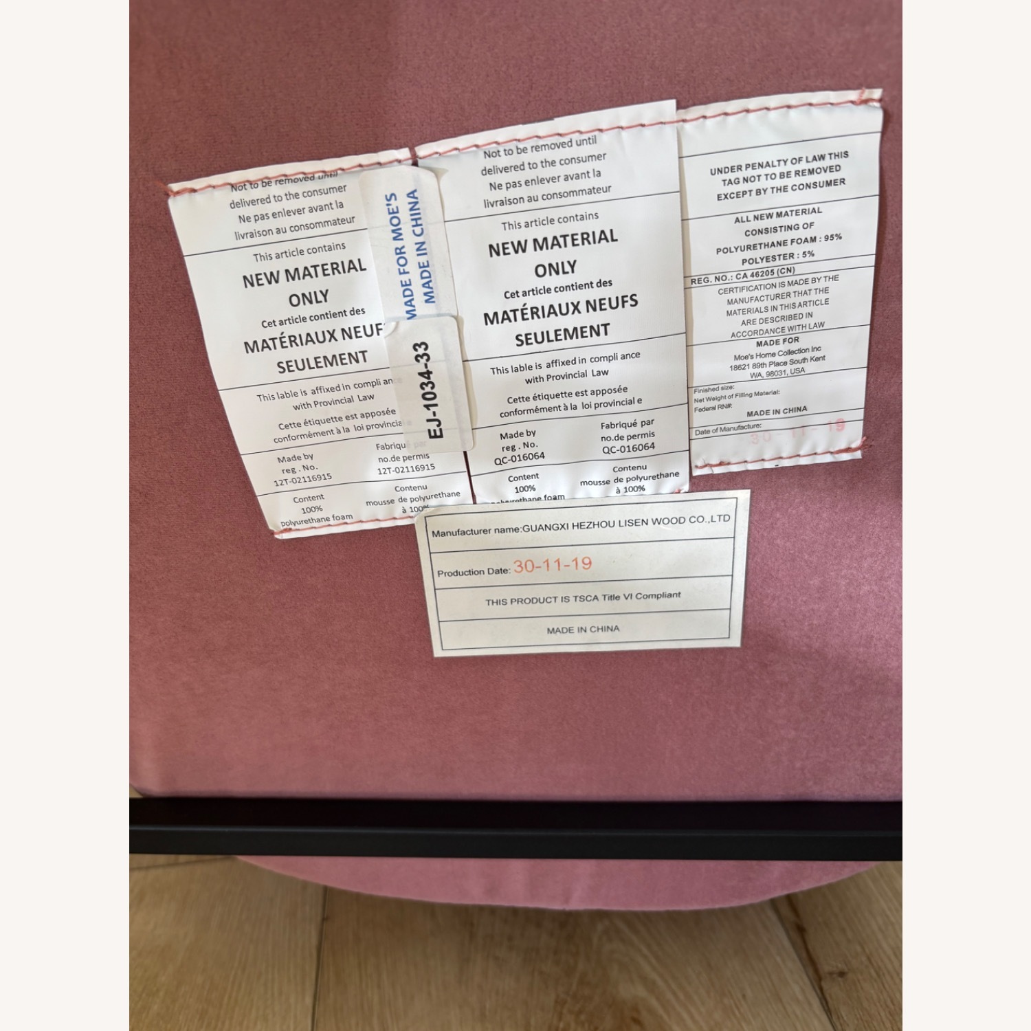 6 Blush Dining Chairs – Modern Sculptural Design - image-4